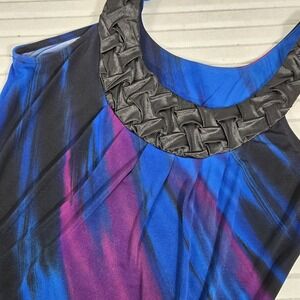 Heart Soul Tank Top Womens Blue & Purple Size Medium